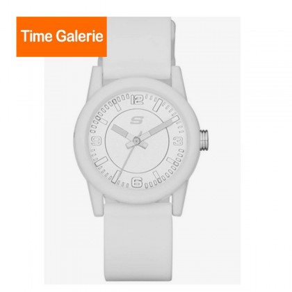 Skechers SR6029 Rosencrans Mini Quartz White Plastic Case & Silicone Strap Watch